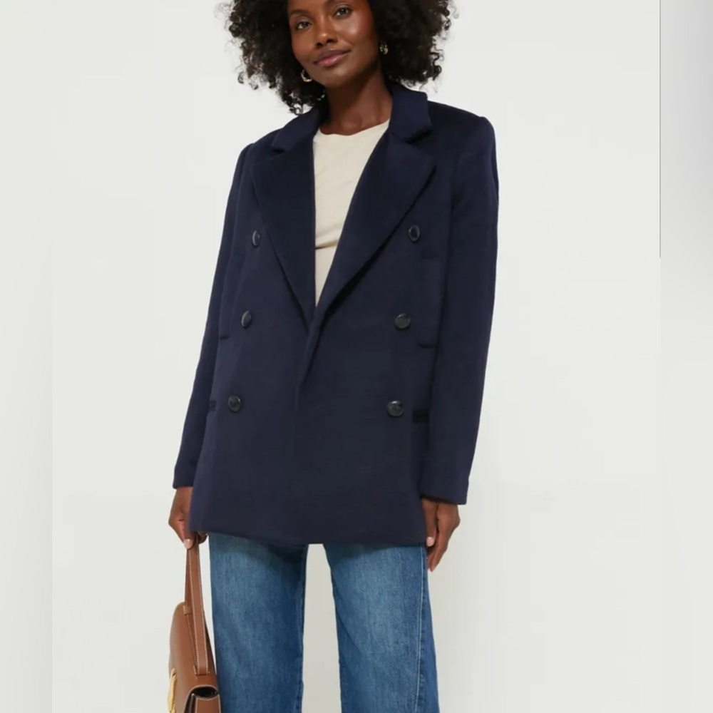 Tuckernuck Navy Kensington Blazer Coat